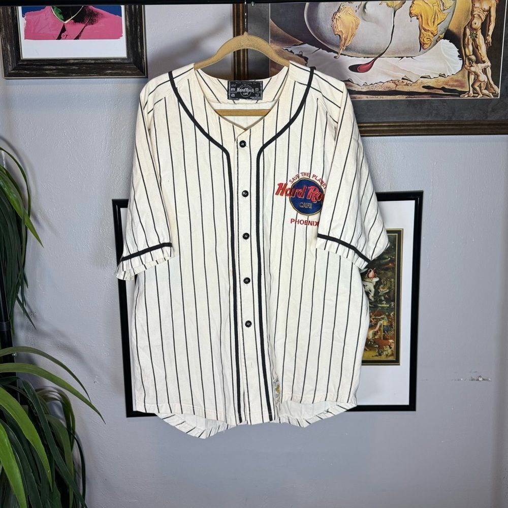 Vintage Hard Rock Cafe Save the Planet Baseball Jersey